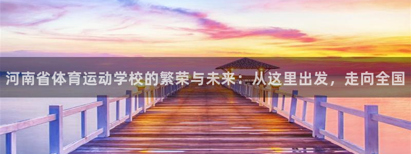 德国凯发官方正版app集团：河南省体育运动学校的繁荣与未来：